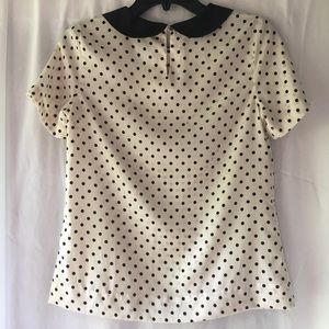 Merona Tops - MERONA Polka Dot Peter Pan Collar Blouse Merona Tops - MERONA Polka Dot Peter Pan Collar Blouse
